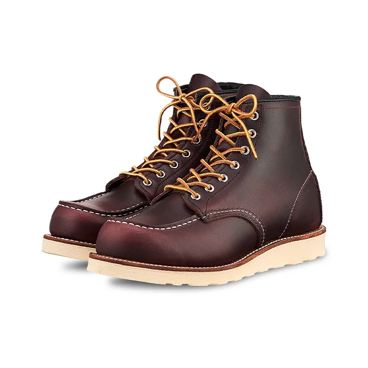 RED WING SHOES Classic Moc Leather Ankle Boots-1