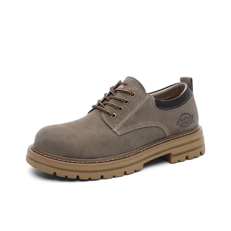 Dickies Minimalist Style Low Top Textured Workwear Outdoor Boots Men's Khaki-1