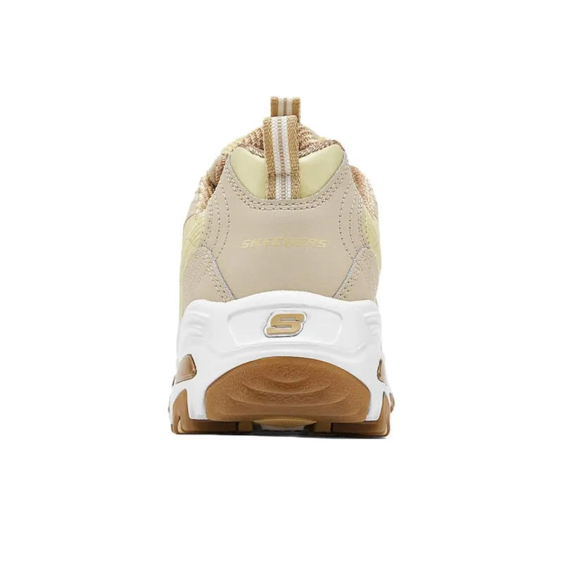 Skechers DLITES Cushioning Wear-Resistant Low-Top Chunky Sneakers Women's Yellow-5