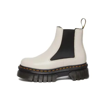 Dr.Martens Audrick Nappa Leather Platform Chelsea Boots 'Cobblestone Grey' Women's