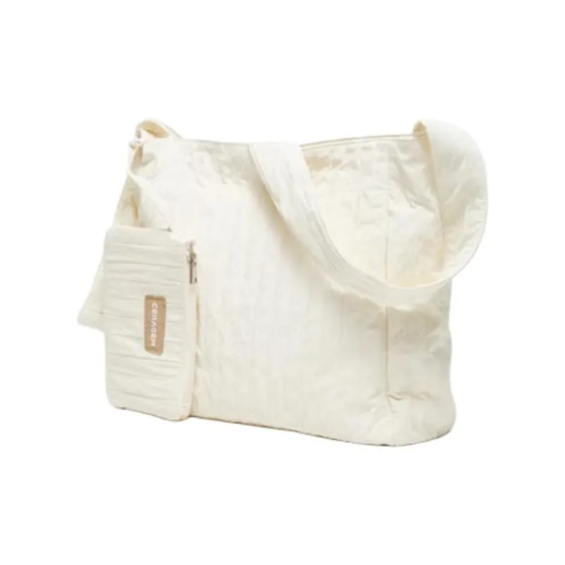Three Blessings Fabric Tote Bag, Shopping Bag, Shoulder Bag Medium Size Women's Multicolor-1