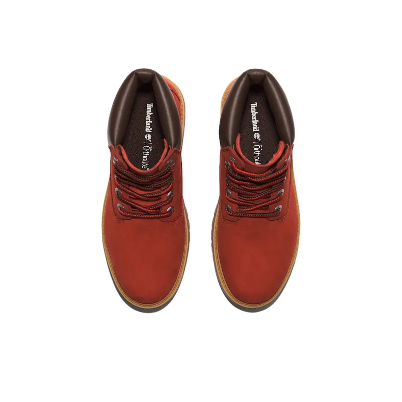 Timberland Stone Street Ankle Boots Women's Red Brown-4