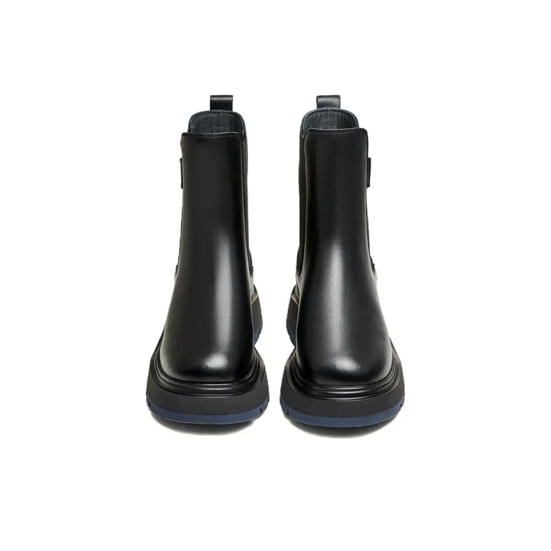 TATA Chelsea Boots Women's Black Fleece Lined/Black Unlined-10