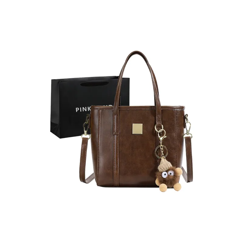 PINK·LAND PU Bucket Bags Handbags Women's Yellow Brown/Coffee/Black-6