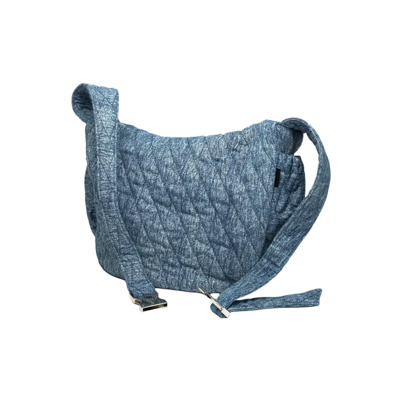 SMTING STUDIO Fabric Couple's Sports Bag, Crossbody Bag Medium Size Unisex Denim Blue-3