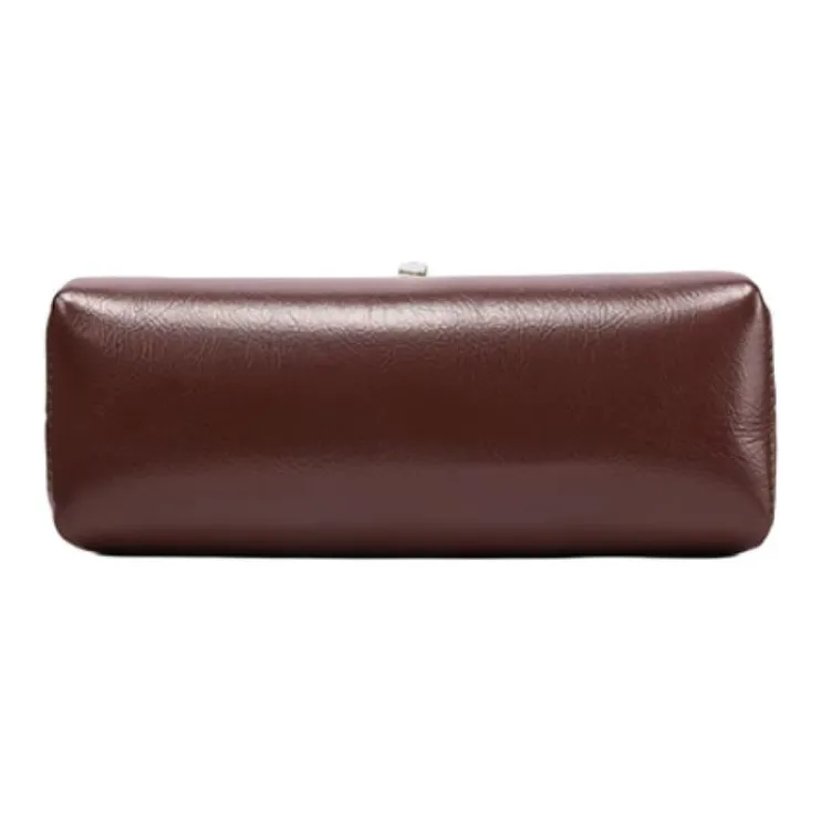 JOSINY Synthetic Leather Messenger Bag Shoulder Bag Medium Size Women's Coffee-4