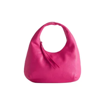 Other Stories Cow Leather Handbag Small Size Women's Pink