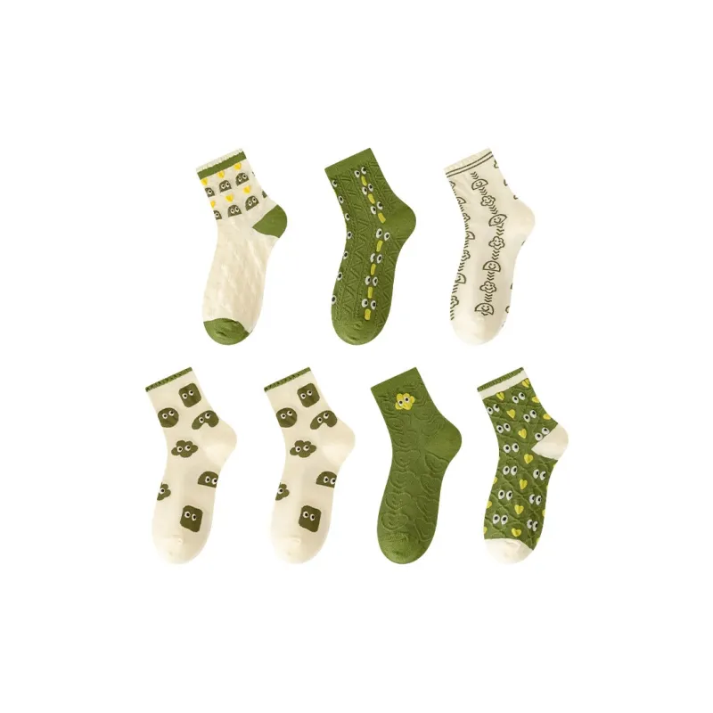 BONAS Mid-Calf Socks Women's Combo Set-23