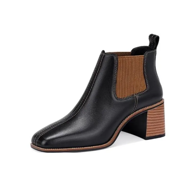 JESSICA SOPHIA Short Chelsea Boots 5.5cm Women's-0
