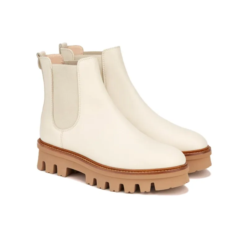 AGL Short Chelsea Boots Women's White-1