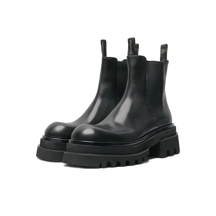 Viplander 16cm Chelsea Boots 8cm Men's Black-1