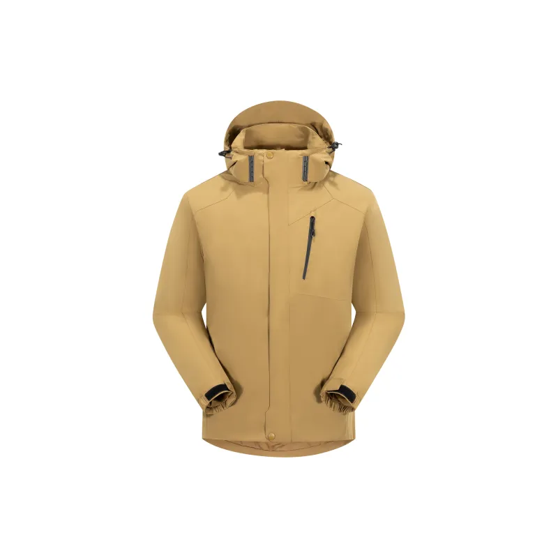 Yalu Diagonal Zipper Thermal, Abrasion Resistant, Breathable, Waterproof, Windproof Windbreaker Jacket Unisex-1
