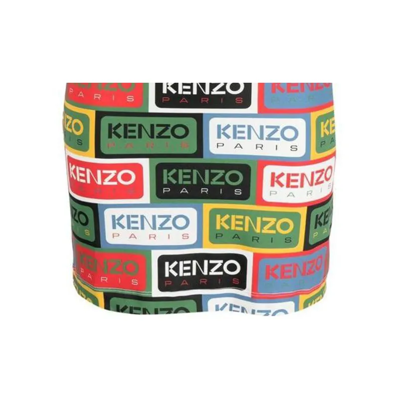 KENZO All Over Graphic Logo Motif Dress-4