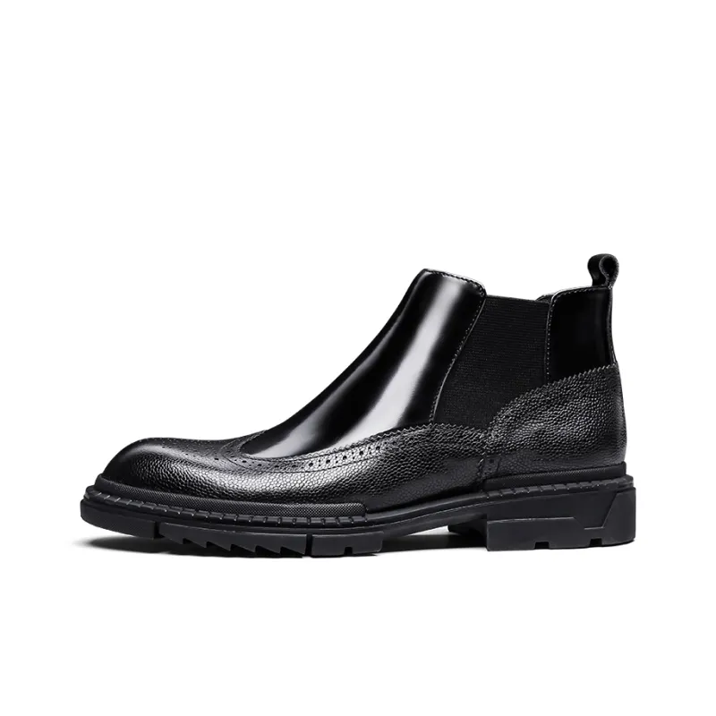 PALMPOLO Short Chelsea Boots Men's Black-7