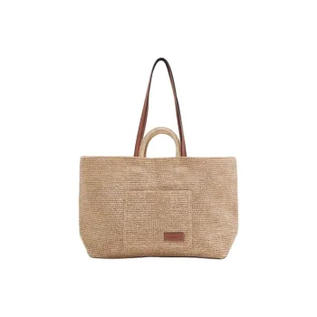 Other Stories Paper Tote Bag Shopping Bag Shoulder Bag Handbag Large Size Women's Straw Yellow