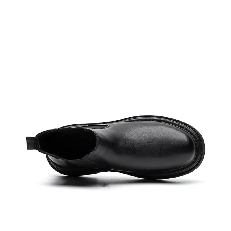 GZZ Short Chelsea Boots Men's Black-4