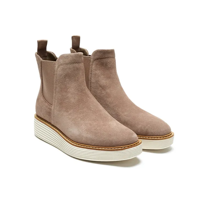 COLE HAAN Short Chelsea Boots Women's Camel-2