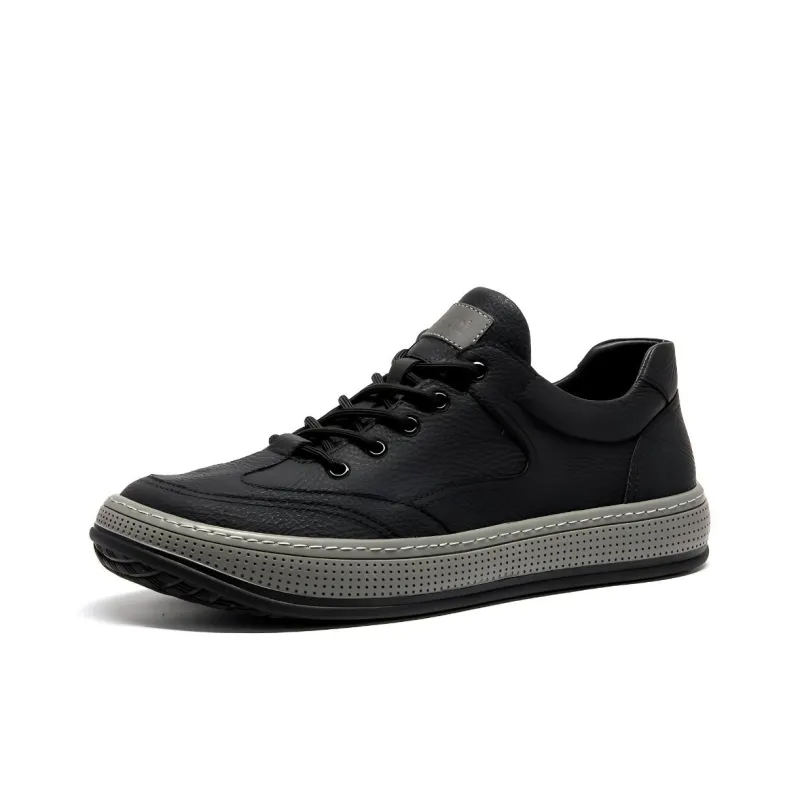 Satchi Low Top Skateboard Shoes Men's Black-0