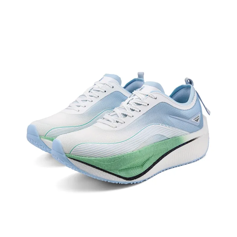 YUDONG Running Shoes Men Low Top White Blue-2