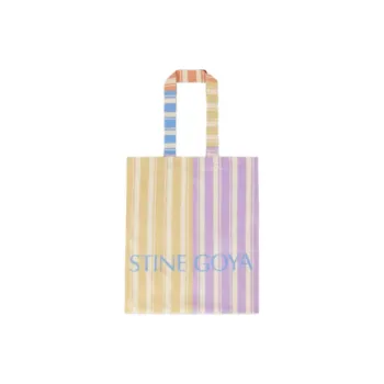 STINE GOYA Cotton Tote Bag Shopping Bag Shoulder Bags Medium Size Women's Yellow & Purple & Multicolor