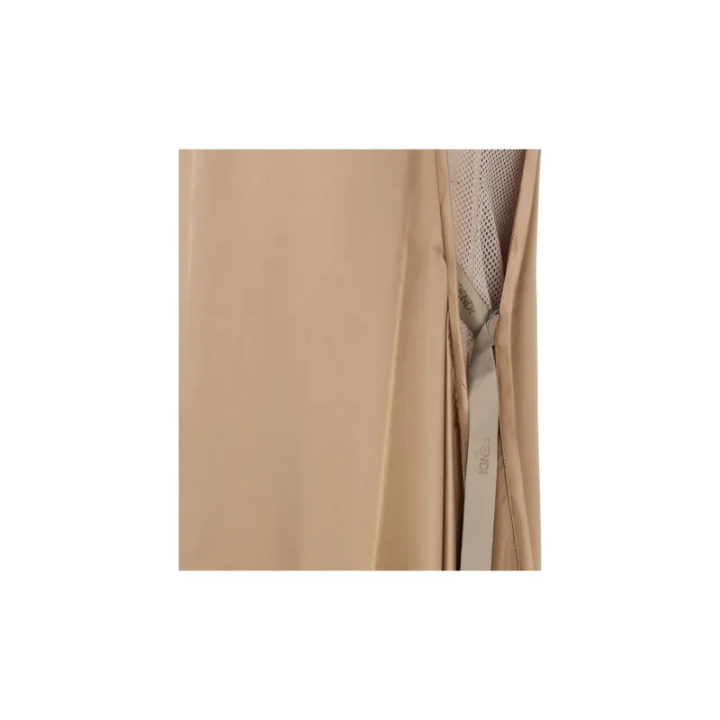 FENDI SS23 Sleeveless Dress Women's Brown-4