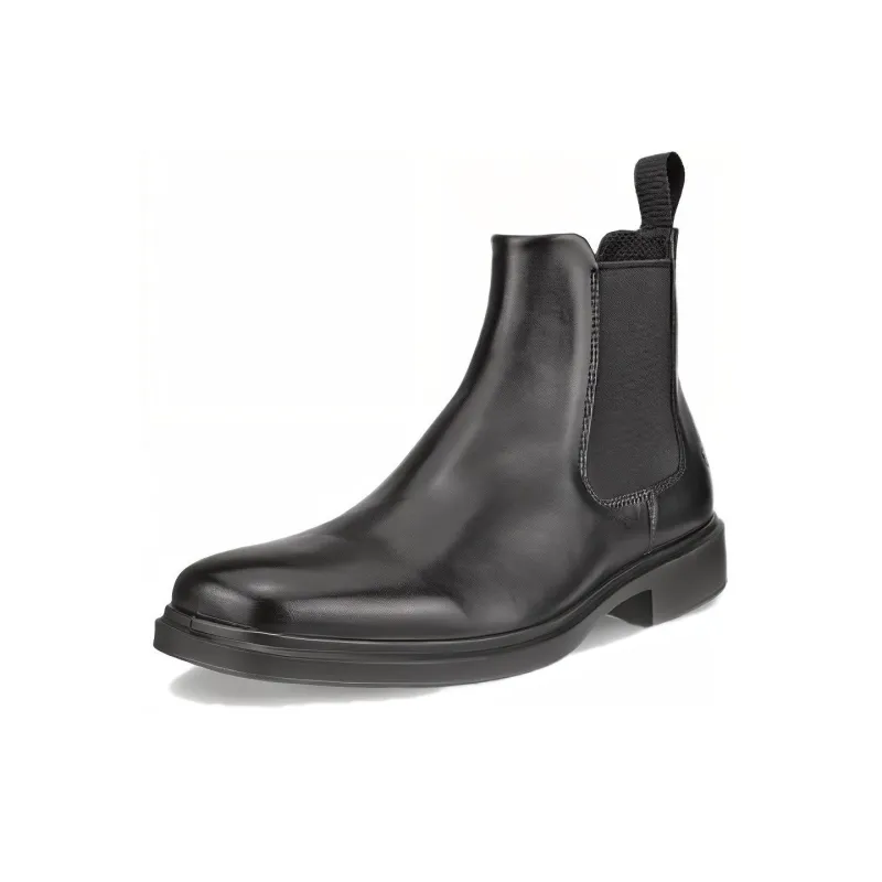 Ecco Short Chelsea Boots Men's Black-1