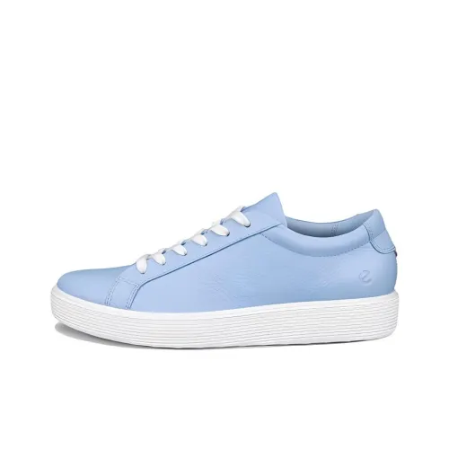 Ecco Low Top Skateboard Shoes Women's Sky Blue