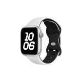 White Black/Butterfly Clasp Silicone