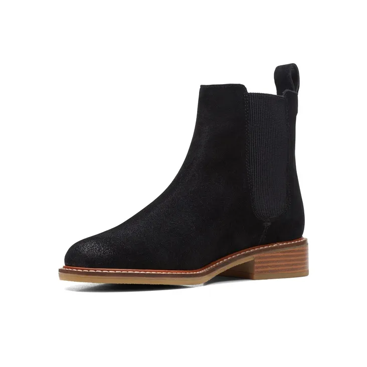 Clarks Chelsea Boots Women's Black-1