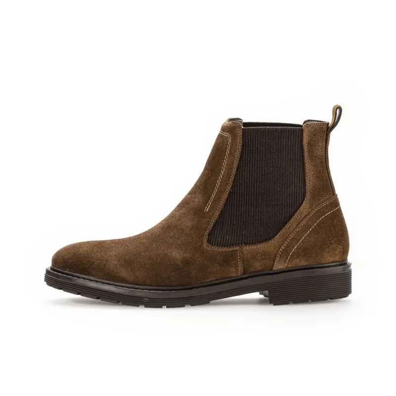 Gabor Pius Short Chelsea Boots 3cm Men's Brown-0