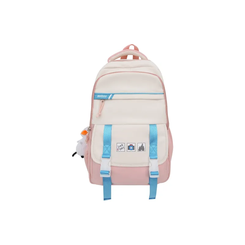 Yalu Nylon Backpack Regular Women's Khaki/Pink/Orange/Purple/Red-4