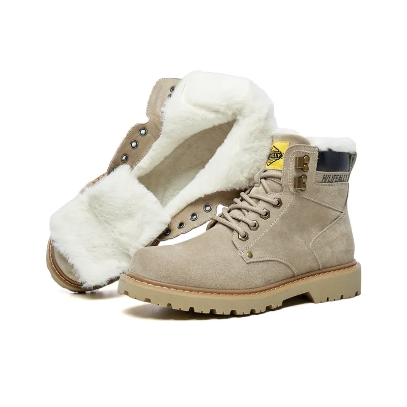 HLA Outdoor Boots Men Yellow-14
