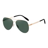 Gold Frame with Green Lens