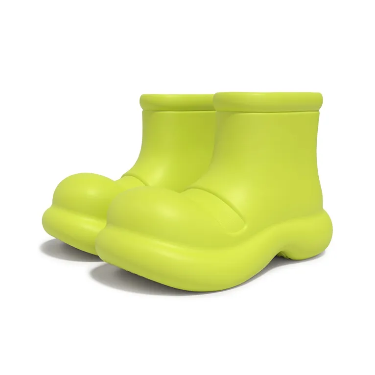 CHEDOIR Waterproof Abrasion Resistant Height Increasing Ankle Rain Boots Women's-12