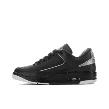 Jordan AIR JORDAN 2/3 Anti Slip Wear Resistant Low Top Vintage Basketball Shoes Men's Black