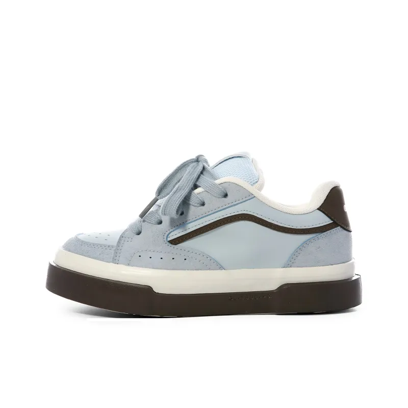 Lovely You Wear-resistant And Lightweight Low-Top Skateboard Shoes Women's Light Blue-0