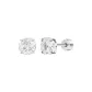 White Millennium Rose Stud Earrings[1 Pair]
