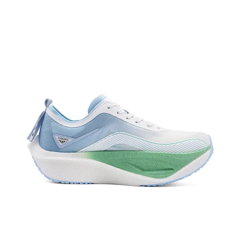 YUDONG Running Shoes Men Low Top White Blue-1