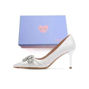 Xingdiman Slim Heel High Heels Women's White Gift Box Set