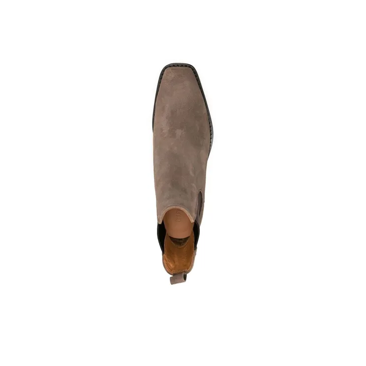 BUTTERO Square toe Suede Boots-2