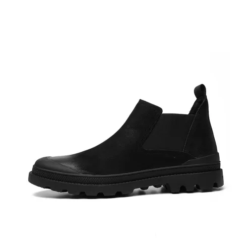 YEDANI Short Chelsea Boots Men's Black