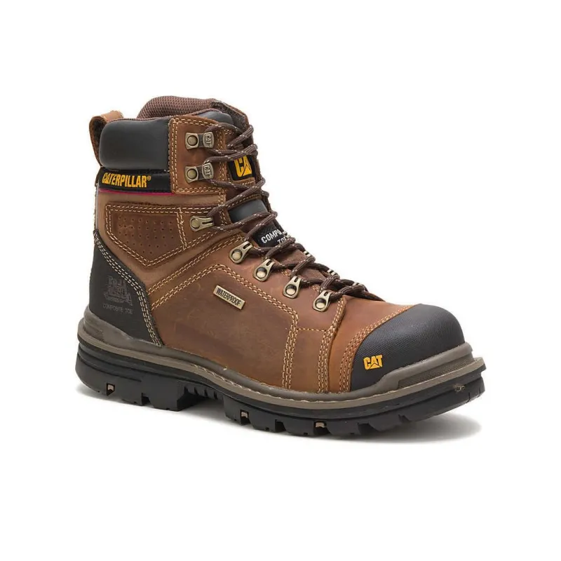 CAT ULTRADUTY Hauler 6 Wear-Resistant Short Outdoor Boots Men's Brown-2