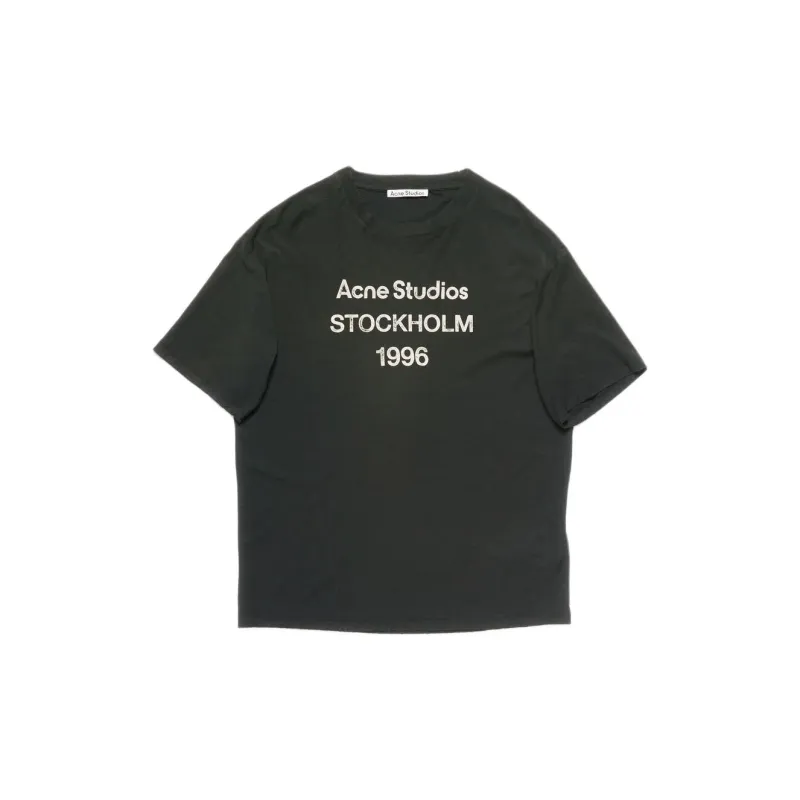 Acne Studios Logo Printed Crewneck T Shirt-0