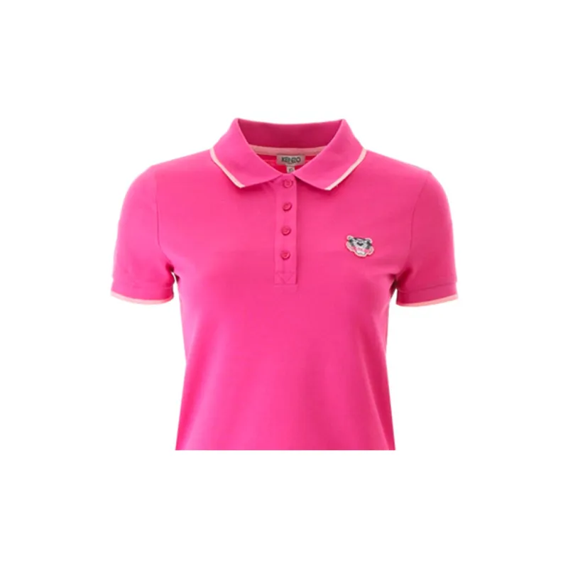KENZO Polo Shirts Women's Rose Red-4