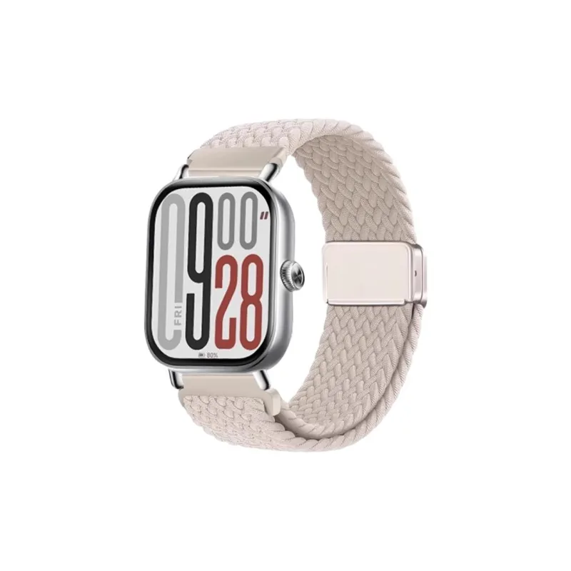 Yu Qing Red Beige Compatibility Watch Band Nylon Material-1