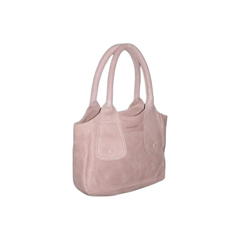 Paloma-wool Cow Leather Tote Bag Shopping Bag Shoulder Bag Handbag Small Size Women's Red/Pink/Light Green-3