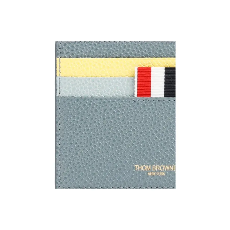 THOM BROWNE· Calfskin Card Clip Card Holder Men's Blue-2