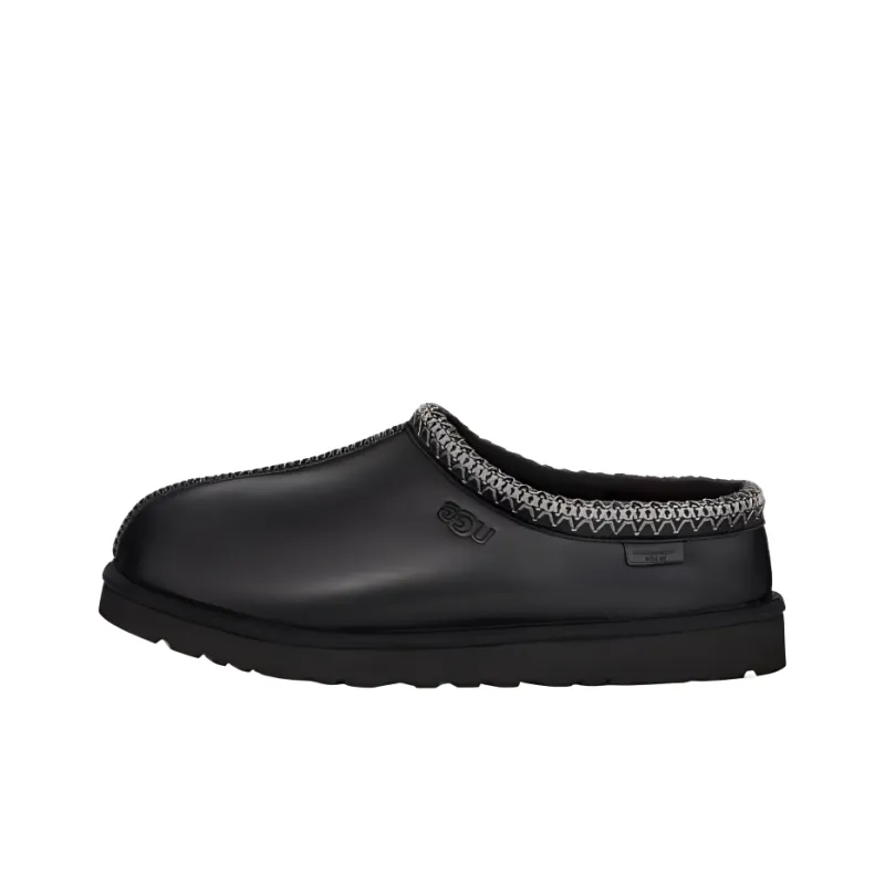 UGG Tasman Lthr Regen Slipper Black-0