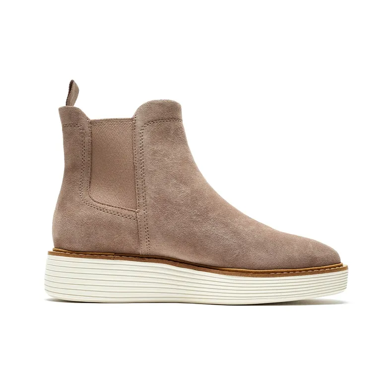 COLE HAAN Short Chelsea Boots Women's Camel-1