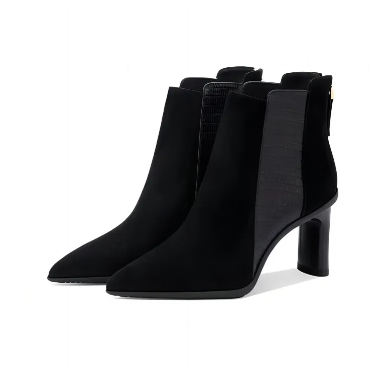 JESSICA SOPHIA Short Chelsea Boots 7.5cm Women's Black-2
